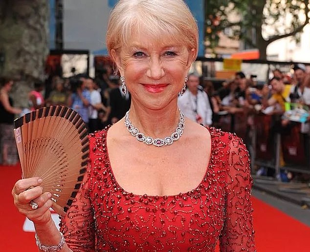 Lady in Red: Actress Helen Mirren dazzles in Boodles jewelry