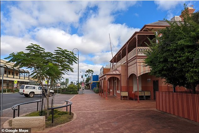 A five-year-old boy was allegedly among a group who broke into a house and stole a car in the New South Wales outback town of Bourke (pictured).