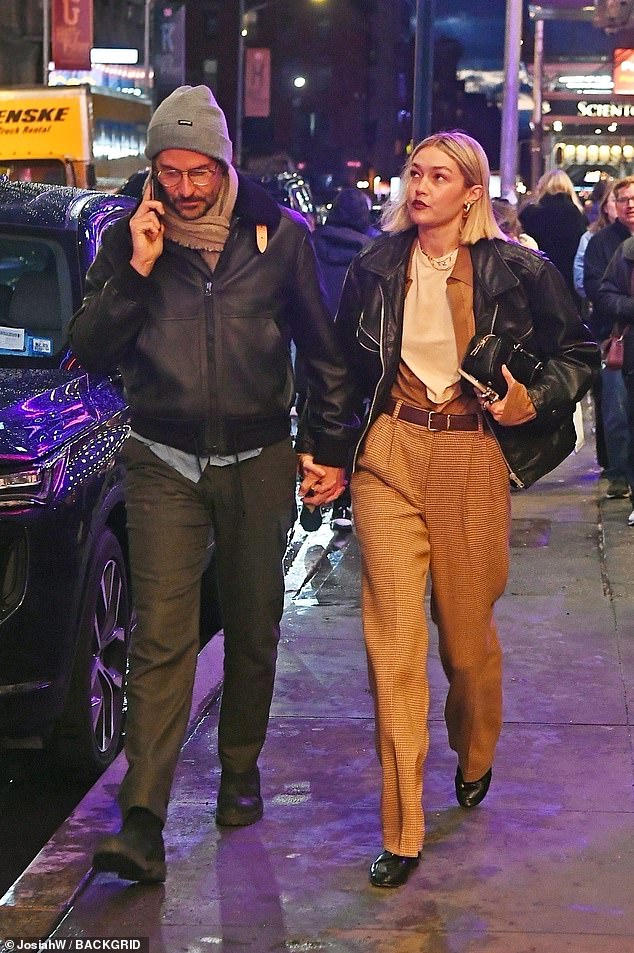 Bradley Cooper and his girlfriend Gigi Hadid enjoyed a date night on Broadway on Saturday