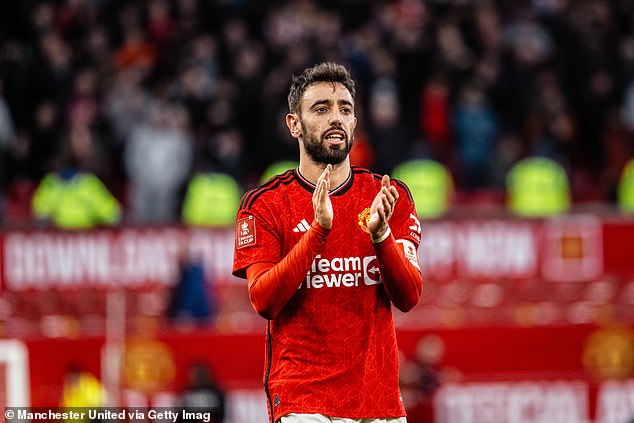 Bruno Fernandes played all 120 minutes of Man United's dramatic 4-3 FA Cup win over Liverpool