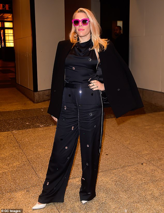 Busy Philipps, 44, looked glamorous as she went about her busy day in New York on Monday promoting the third season of the musical comedy series Girls5eva.