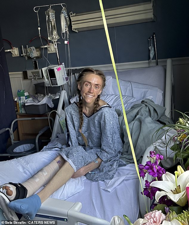 Ms Serafin recovering from her hospital ordeal