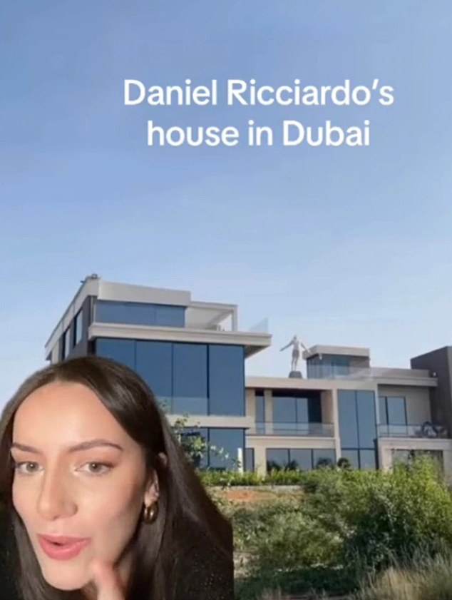 Eagle-eyed fans have spotted a key detail at Daniel Ricciardo's Dubai home