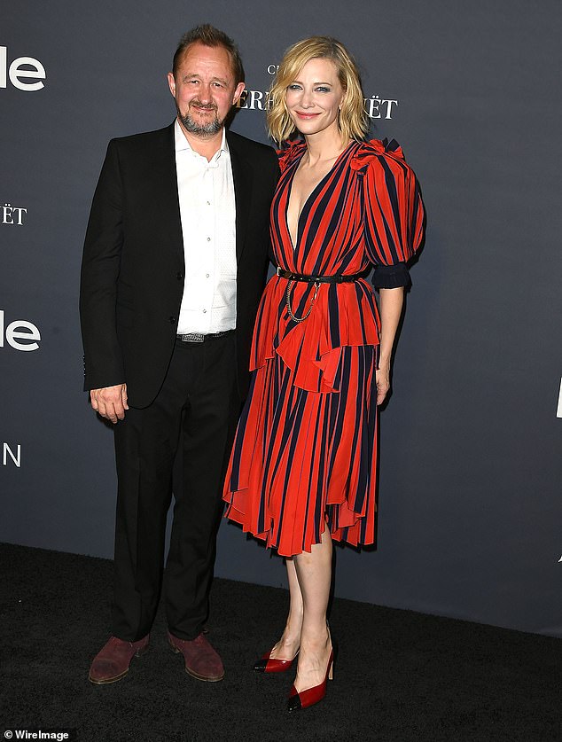 A source close to the couple has said that the loss of Cate's ring in recent months has raised alarm bells about the state of their marriage.  Pictured: Andrew and Cate, October 2017.