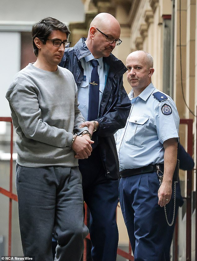 Sako (pictured in handcuffs) was denied a life sentence on February 29 after it was determined he had significant mental health problems that had impaired his judgment