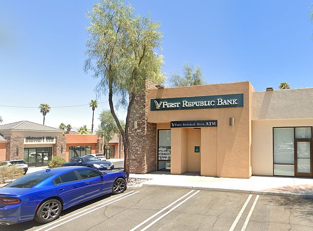 JPMorgan Chase, which acquired First Republic last year, notified its regulator that it would close 19 locations across the United States.  Pictured is a branch in Palm Desert, California, which will close