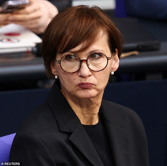 German Education Minister Bettina Stark-Watzinger (pictured in 2024) says children should be combat-ready as tensions rise between NATO and Russia.