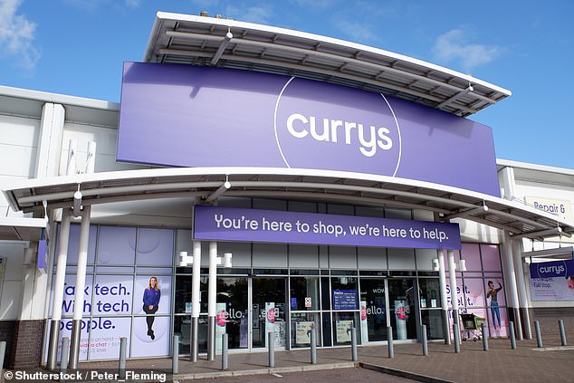 Walking away: With both suitors ending their interest, Currys shares fell 3.9 per cent, or 2.3p, to 56.6p and are down almost 20 per cent since the end of last month.