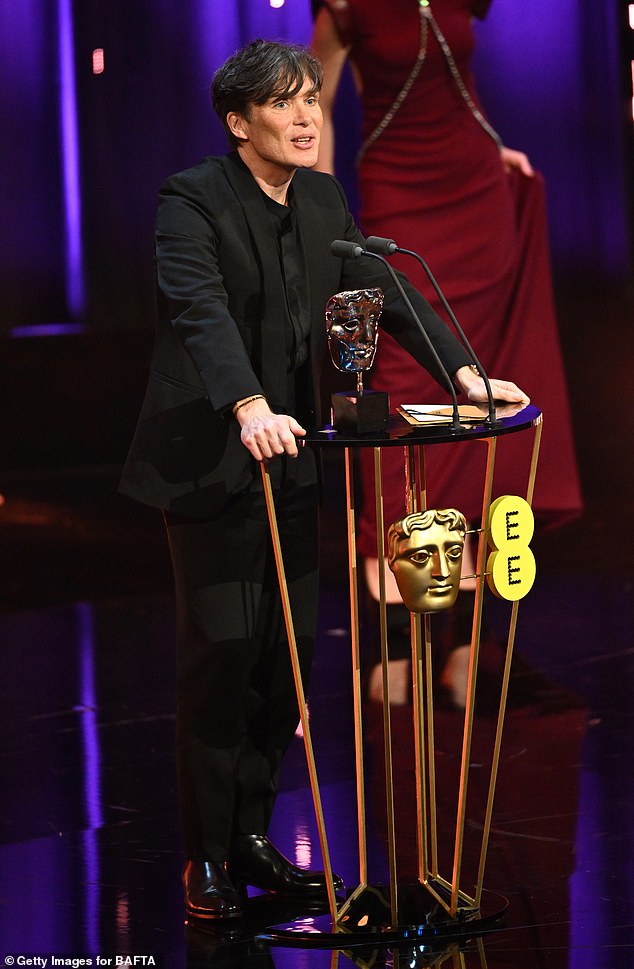 It comes after Cillian paid heartfelt tribute to his wife and children by winning the BAFTA for Best Actor for his role in Oppenheimer last month.