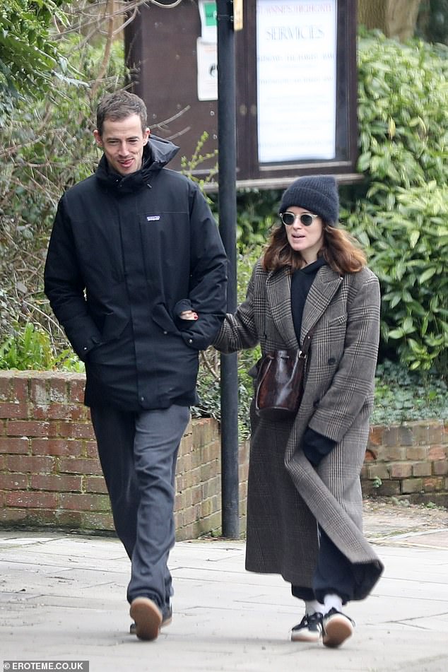 Claire Foy and her boyfriend Charlie Cunningham looked completely in love on Saturday as they enjoyed a stroll in north London.