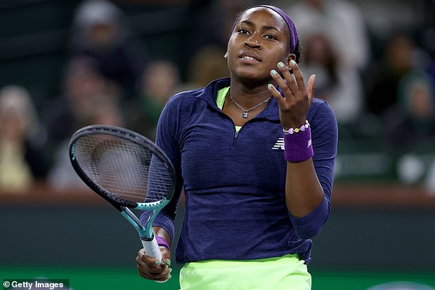 Coco Gauff was beaten in the semifinals of Indian Wells by Maria Sakkari on Friday evening