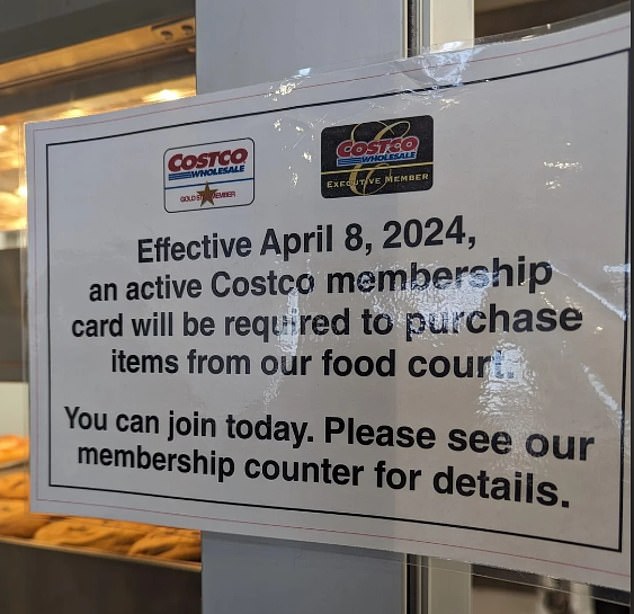 Costco warns it will crack down on a loophole that allowed people to use its food courts even if they weren't members.