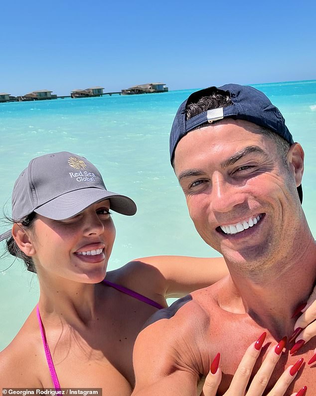 Cristiano Ronaldo and his girlfriend Georgina Rodriguez looked the loved-up couple as they enjoyed a lavish family holiday in Saudi Arabia