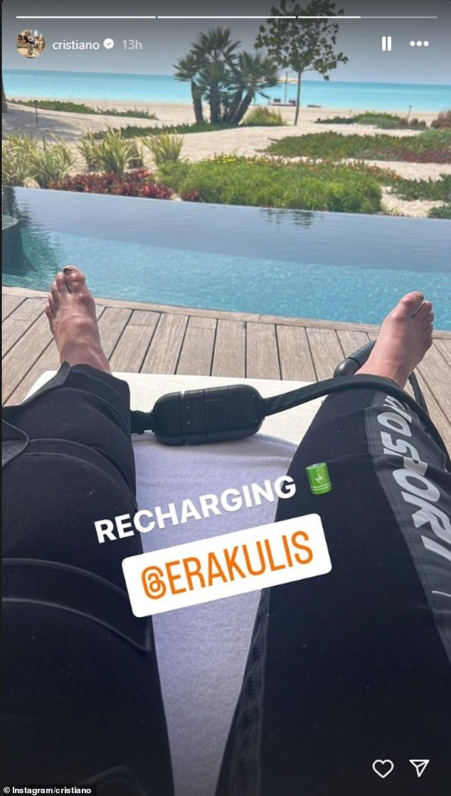 Ronaldo gave a window into his recovery earlier this week, but most fans could only talk about his feet.