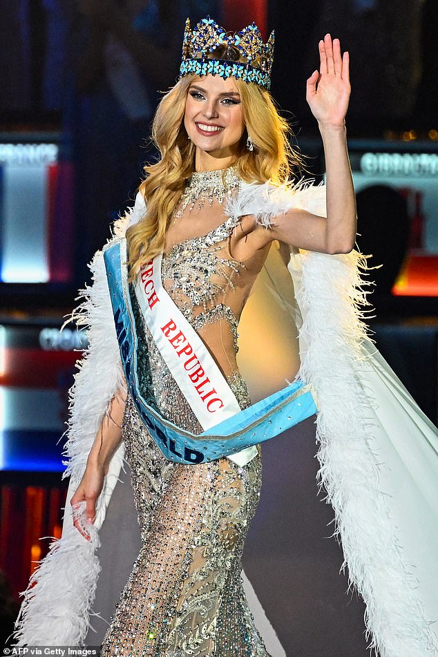 Krystyna Pyszková of the Czech Republic was crowned Miss World 2024 in Mumbai today