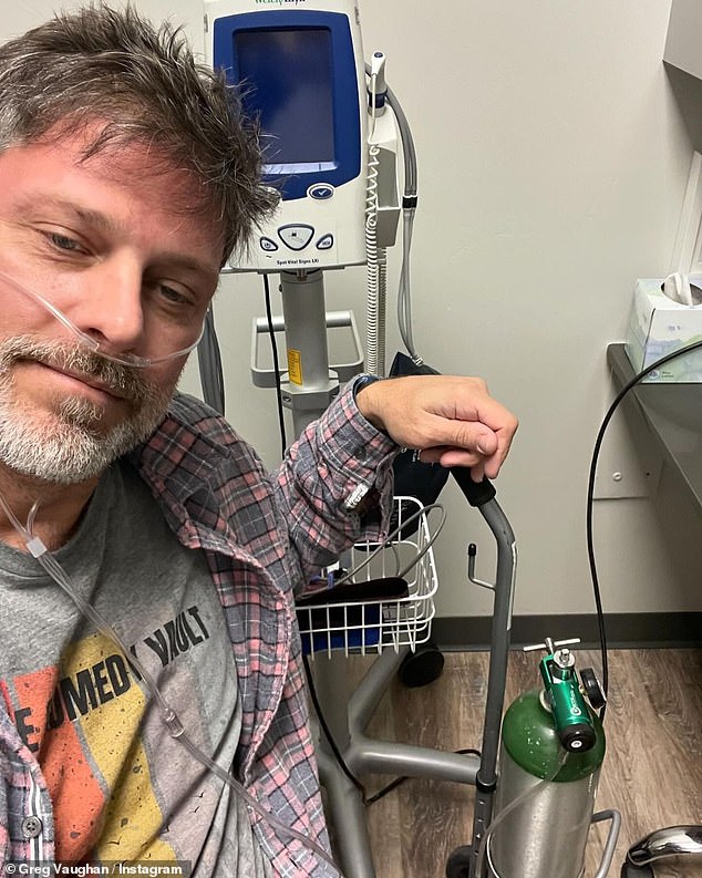 Days of Our Lives star Greg Vaughan took to Instagram Thursday to share that he suffered a medical emergency while on vacation with his family