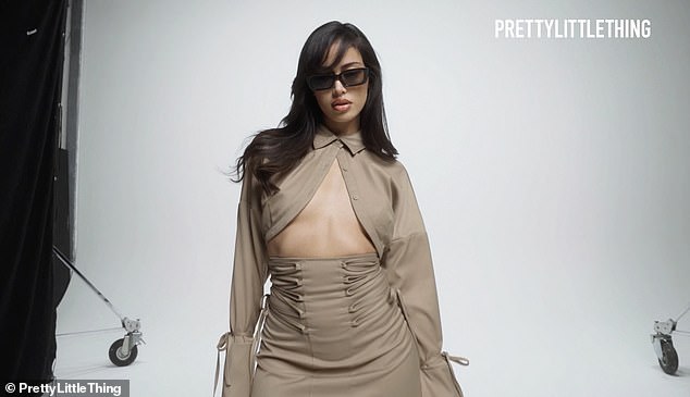 Cindy Kimberly looked incredible as she posed for her first PrettyLittleThing TV advert after being announced as the brand's latest ambassador for 2024.
