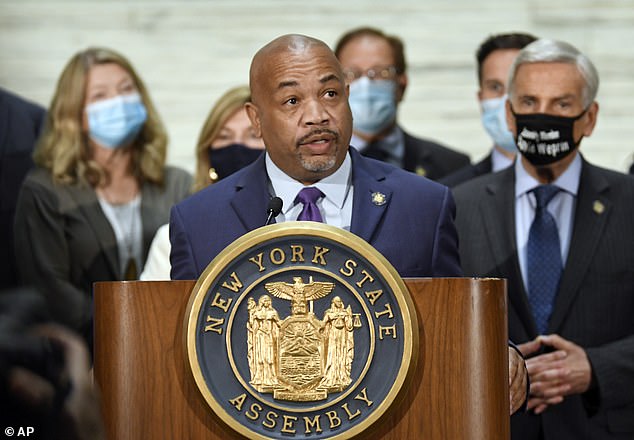 Heastie refused to answer questions about his relationship with Rebecca Lamorte on Monday