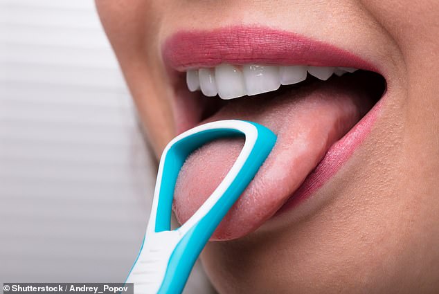 Her first and 'most important' piece of advice was to clean your tongue. She added that scrapers - as above - are more effective for this than a toothbrush