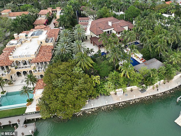 Diddy purchased luxury properties next to each other on affluent Star Island in Miami Beach.  He took out several mortgages for each of them.