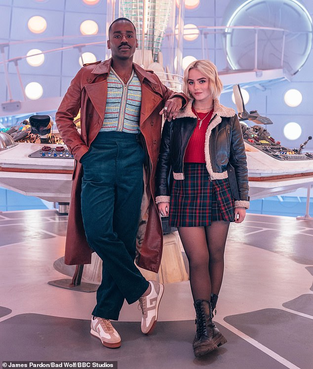Doctor Who fans have slammed the BBC after a huge change to the sci-fi show was announced ahead of the long-awaited new series (Ncuti Gatwa pictured with co-star Millie Gibson)
