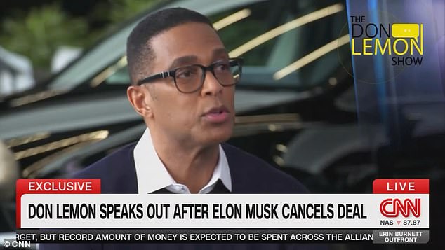 CNN aired footage showing Lemon asking Musk about his recreational use of the horse tranquilizer ketamine