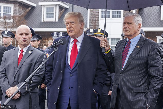 During his extremely busy trip to New York, former President Donald Trump found time to dine at a beloved longtime establishment on Long Island, footing a bill of more than $200.