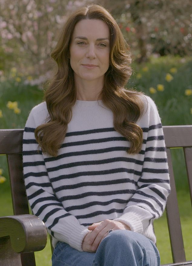 Lewa, in the foothills of Mount Kenya, is the romantic spot where Prince William proposed to Kate Middleton (pictured, delivering his cancer announcement video) in 2010.