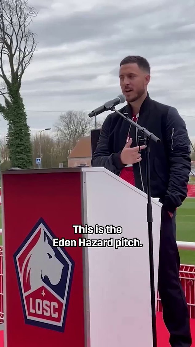 Eden Hazard mocks himself after Lille named training ground after their former star