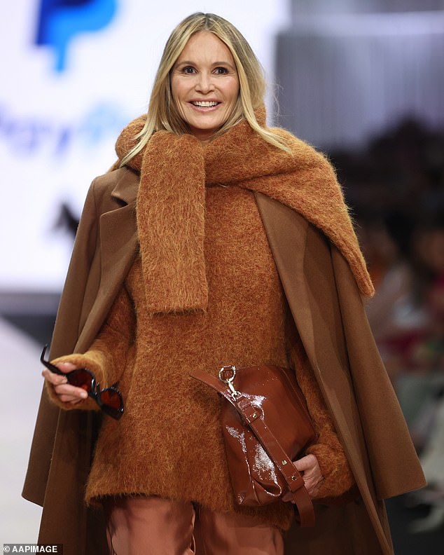 The 59-year-old, who turns 60 this month, proved she's still The Body as she strutted down the catwalk in a Viktoria + Woods ensemble.