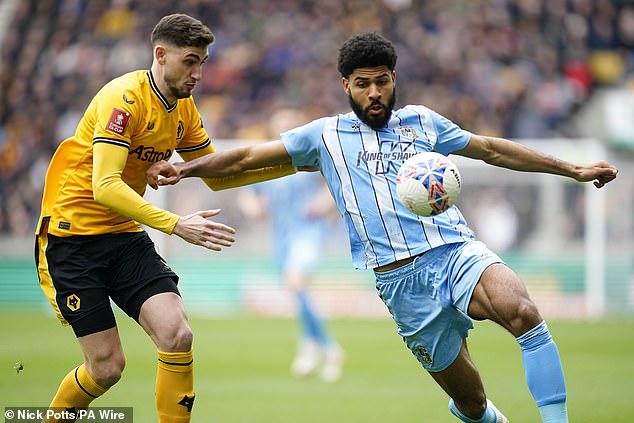 Coventry City's Ellis Simms criticized on social media for poor FA Cup failure