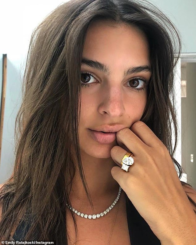 Emily has now revealed the unique thing she did with her old engagement ring, taking to Instagram on Tuesday to share the results with her fans (she photographed her ring before it was split)