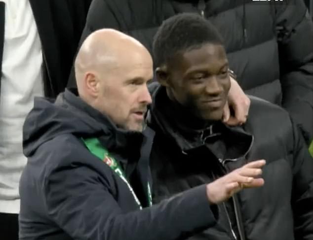 Erik ten Hag has revealed what he said to Kobbie Mainoo after the Carabao Cup final with Newcastle in February 2023.