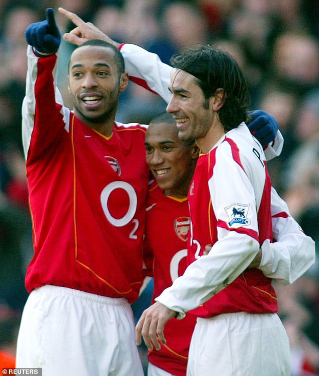 The former defender (center) named Thierry Henry (left) as one of the most influential stars in the league
