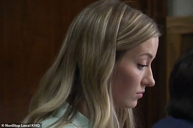McKenna Kindred, 25, pleaded guilty to having sex with a 17-year-old student in court