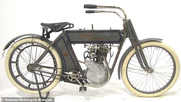 A 1911 Harley-Davidson 7 is among the choices in Mello's classic motorcycle collection (file photo)