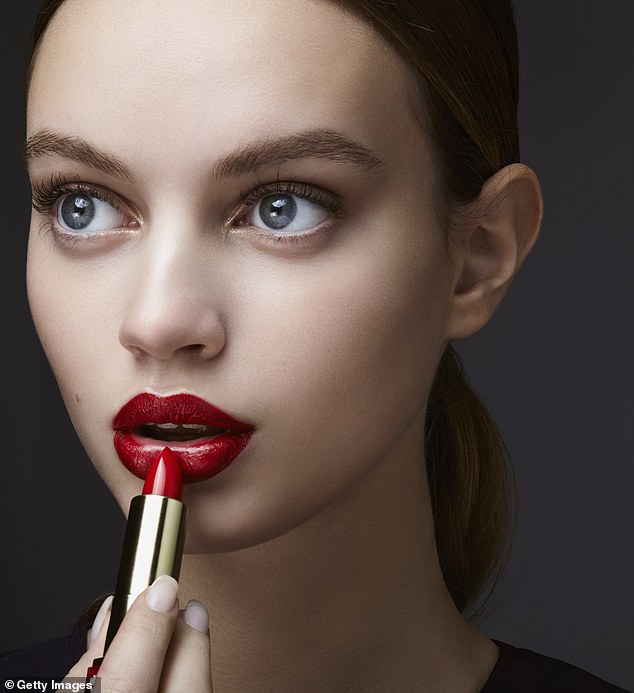 A study has found that wearing makeup can have a marked effect on improving women's mood and even helps maintain good mental health (file image)