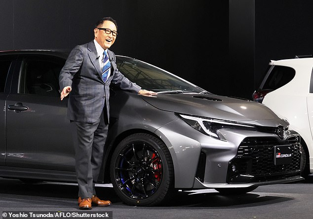 Electric cars will never dominate the car market, according to Akio Toyoda (pictured), president of the world's second-largest car maker, Toyota.