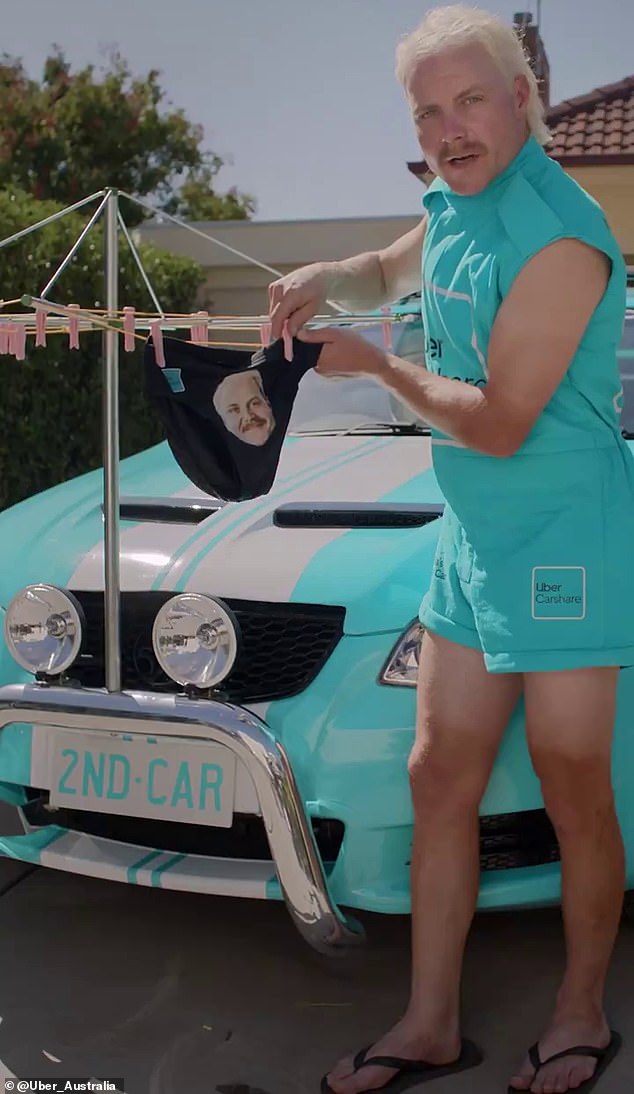 Finnish driver Valtteri Bottas will be a cult hero at Albert Park this weekend after going the extra mile in paying homage to Australian culture (pictured, promoting Uber car sharing)