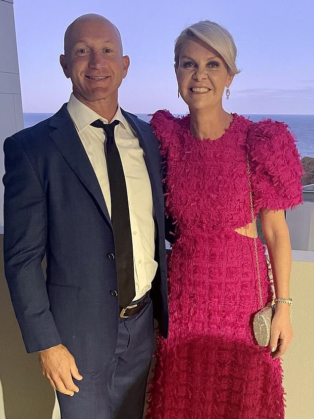 Former NRL star Adam MacDougall and wife Belinda (pictured) made their fortune through the nutrition company they founded, Cranky Health