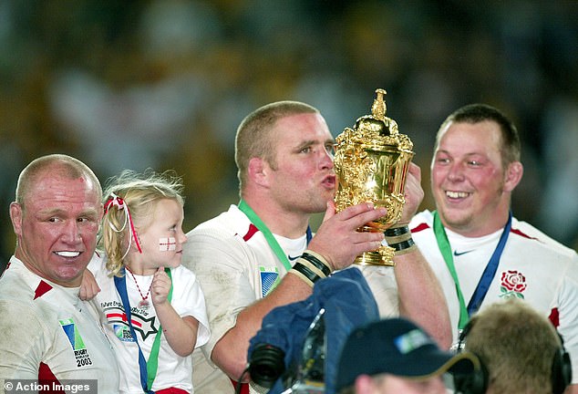 Former England captain Phil Vickery (centre) has filed for bankruptcy
