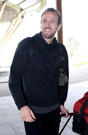 England captain Harry Kane was seen reporting for international duty on Tuesday afternoon.