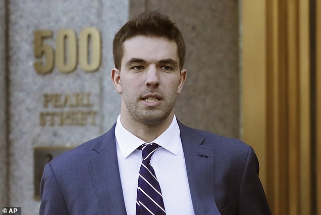 In this March 6, 2018 file photo, Billy McFarland, the promoter of the failed Fyre festival in the Bahamas, leaves federal court after pleading guilty to fraud charges in New York