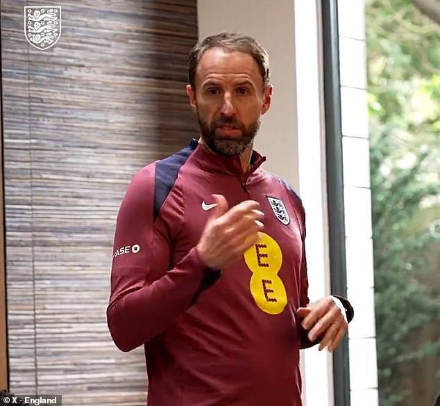 Gareth Southgate presented England caps to the Three Lions' new debutants on Sunday
