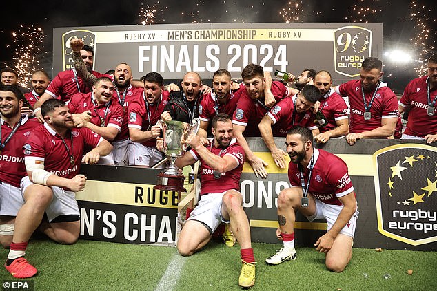 Georgia dominated Portugal to win a seventh successive Rugby Europe title and keep knocking on the door of the Six Nations