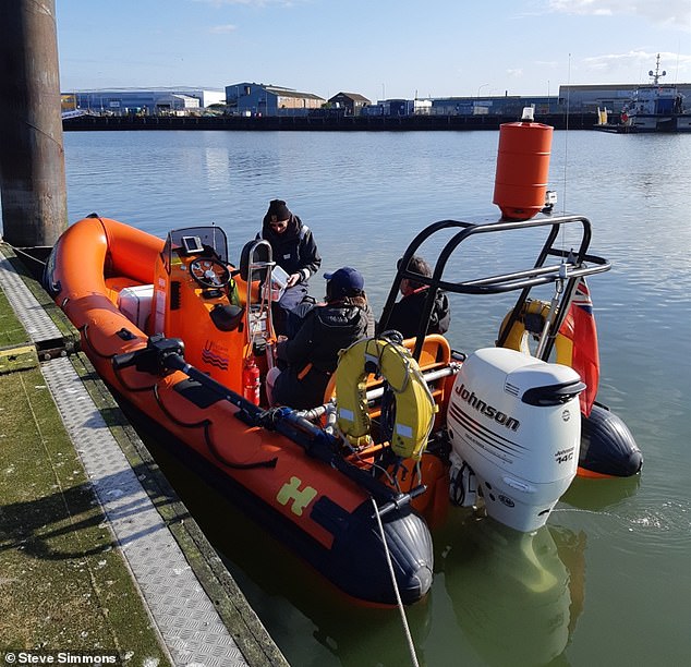 Since 2021, two Hull academics have been carrying out seabed research looking for the remains of the city using high-resolution seabed mapping equipment. Pictured, leaving for an investigation in 2022