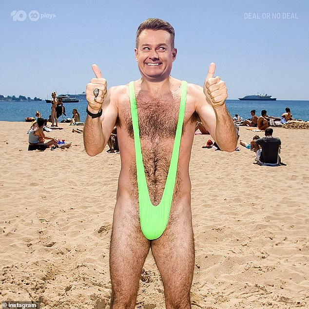 Grant Denyer has set social media on fire by delivering his best Borat impression in a hilarious edited photo shared on Deal Or No Deal's Instagram page.