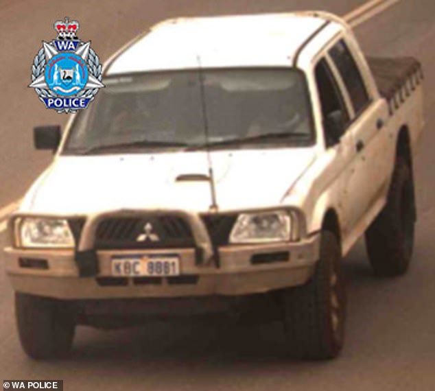 Police in Western Australia have serious fears for a group of seven people, including four children, who are missing in the flooded fringes of the state.  One of the missing vehicles, a Mitsubishi Triton, is pictured