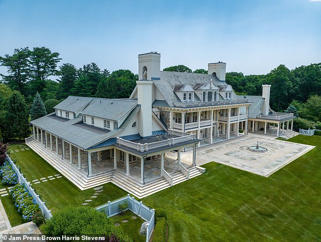 A mega-mansion owned by a billionaire tycoon who helped launch the Gray Goose vodka brand is now on the market for $28.5 million.