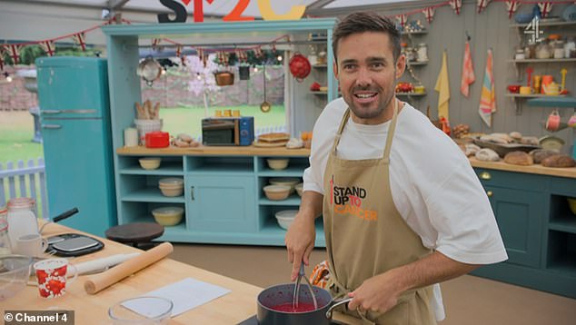 Spencer Matthews, 35, was crowned Star Baker during Sunday's first episode of The Great Celebrity Bake Off after impressing with her artistic skills
